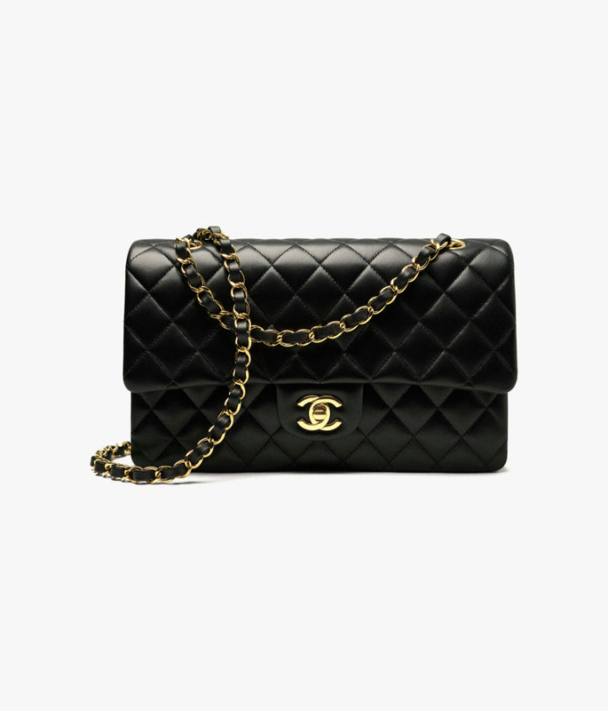 Classic Handbag ambskin & Gold-Tone Metal