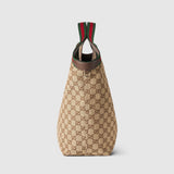 Giglio large tote bag beige and brown