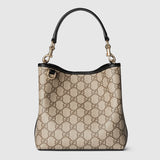 Emblem small bucket bag