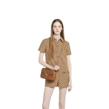 Marmont medium shoulder bag brown leather