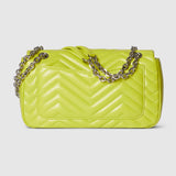 Marmont medium shoulder bag green leather