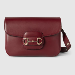 Horsebit Soft medium shoulder bag Rosso Ancora