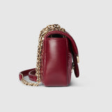 Marmont small shoulder bag red leather