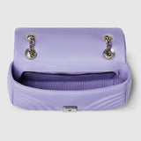 Marmont small shoulder bag lilac leather