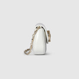 Bamboo Night clutch white leather