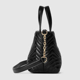 Betty mini tote bag black leather