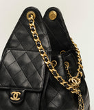 Small Handbag Grained Calfskin & Gold-Tone Metal