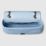 Marmont small shoulder bag light blue leather