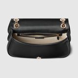 Blondie medium shoulder bag black leather