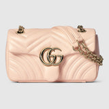 Marmont small shoulder bag pale pink leather