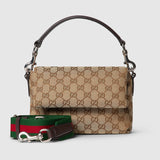 canvas small crossbody bag beige