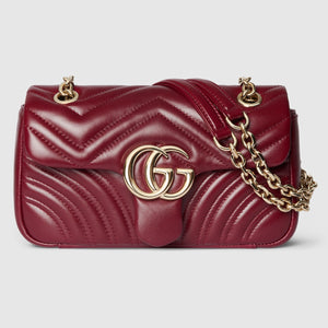 Marmont small shoulder bag red leather