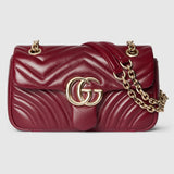 Marmont small shoulder bag red leather