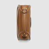 Blondie medium top handle bag Brown smooth leather