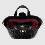 Betty mini tote bag black leather