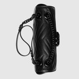 Marmont medium shoulder bag black leather