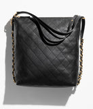 Maxi Shopping Bag Calfskin & Gold-Tone Metal
