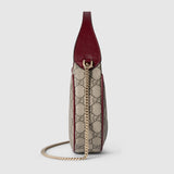 Ophidia small shoulder bag beige and brown