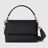 canvas small crossbody bag black canvas