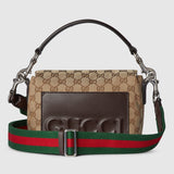 canvas small crossbody bag beige