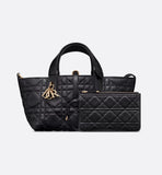 Toujours Bag Black Macrocannage Calfskin