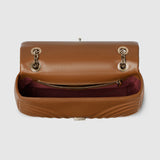 Marmont medium shoulder bag brown leather