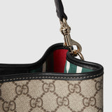 Emblem small bucket bag