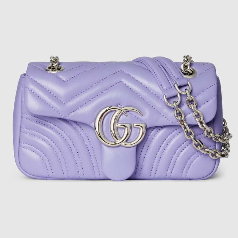 Marmont small shoulder bag lilac leather