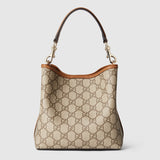 Emblem small bucket bag