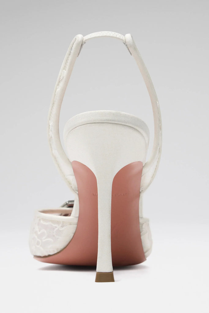 CAMELIA LACE SLING 90 WHITE