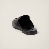 Bleached leather loafers