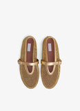 BALLET FLATS IN LAMINATED FISHNET