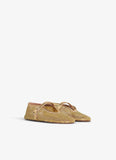 BALLET FLATS IN LAMINATED FISHNET