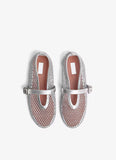 BALLET FLATS IN LAMINATED FISHNET