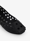 PERFO BALLET FLATS IN CALFSKIN