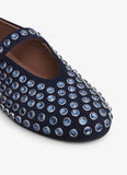 STRASS BALLET FLATS BLUE