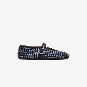STRASS BALLET FLATS BLUE