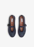STRASS BALLET FLATS BLUE