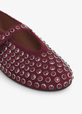 STRASS BALLET FLATS RED