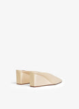 DUNE CUBE THONG MULES IN SATIN