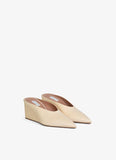 DUNE CUBE THONG MULES IN SATIN
