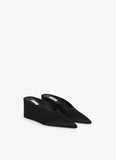 New Silk Wedge Shoes: Elegant, Comfortable & Versatile black
