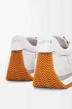 Suede and nylon smooth sneakers