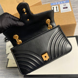 GG Marmont large Shoulder Bag 443497 Black