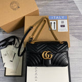 GG Marmont large Shoulder Bag 443497 Black