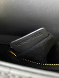 Mini Lady Bag Black Ultramatte Cannage Calfskin