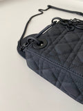 Mini Lady Bag Black Ultramatte Cannage Calfskin