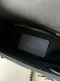 Mini Lady Bag Black Ultramatte Cannage Calfskin