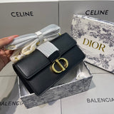 30 Montaigne Calfskin Clutch Chain Bag M9206