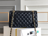 Classic Flap Medium Medium Size Black 1112